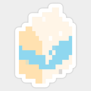 Milk Carton Pixel Art Sticker